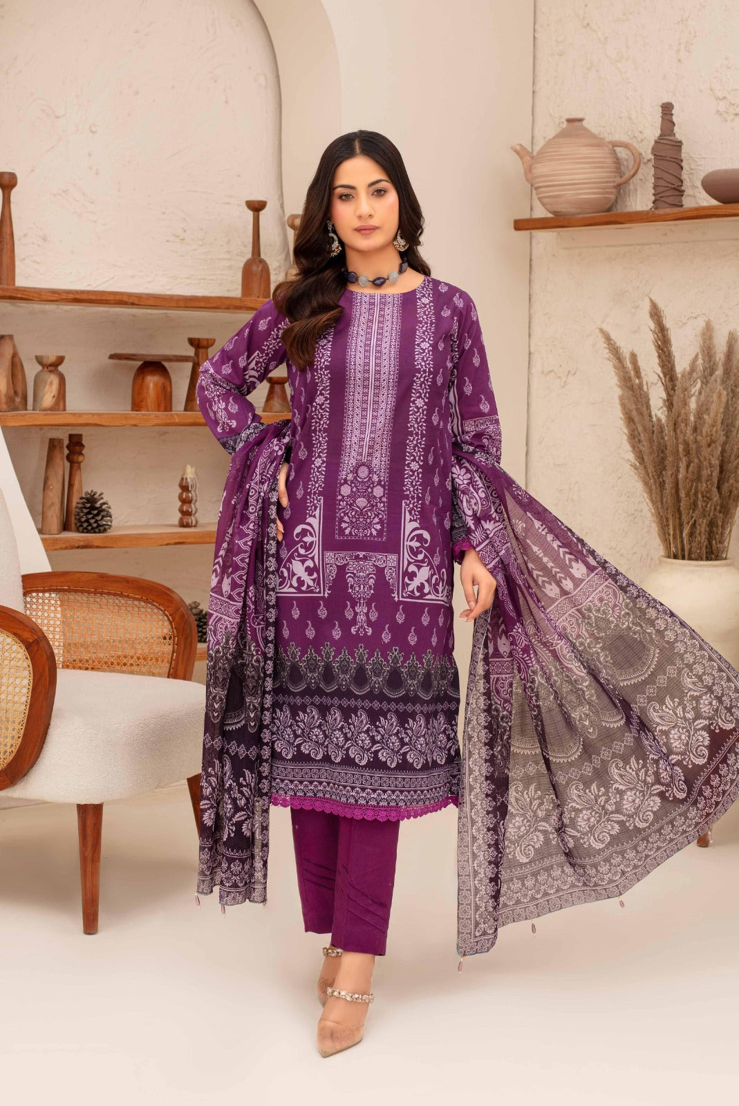 Fabiha By Feroza Printed Lawn 3-PC