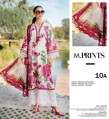 M.Prints Digital Printed Lawn 3PC