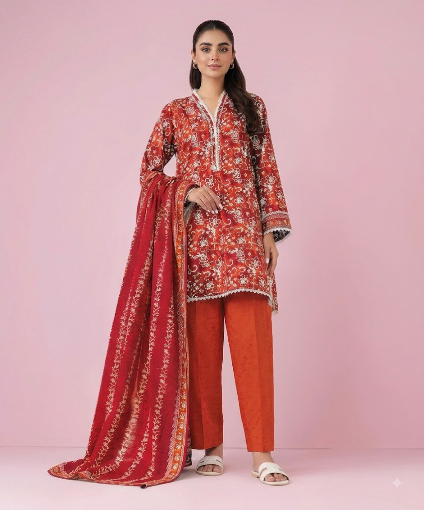 Guftagu By Orient Summer Digital Printed Lawn 3PC