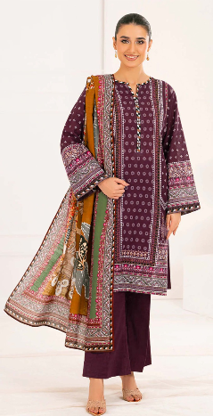 Gul Ahmed Digital Printed Lawn 3PC
