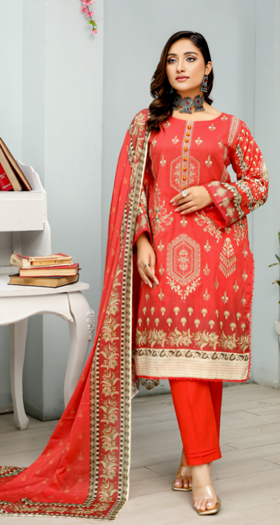 Zoha 3-Piece Lawn unstitched summer collection 2024