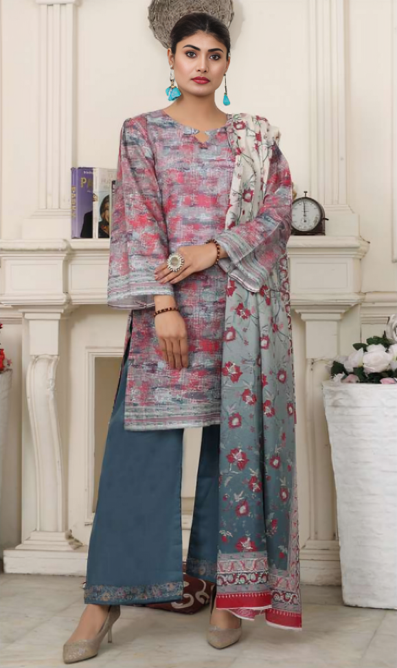 Hania Digital Printed 3-Piece Lawn Summer Collection 2024