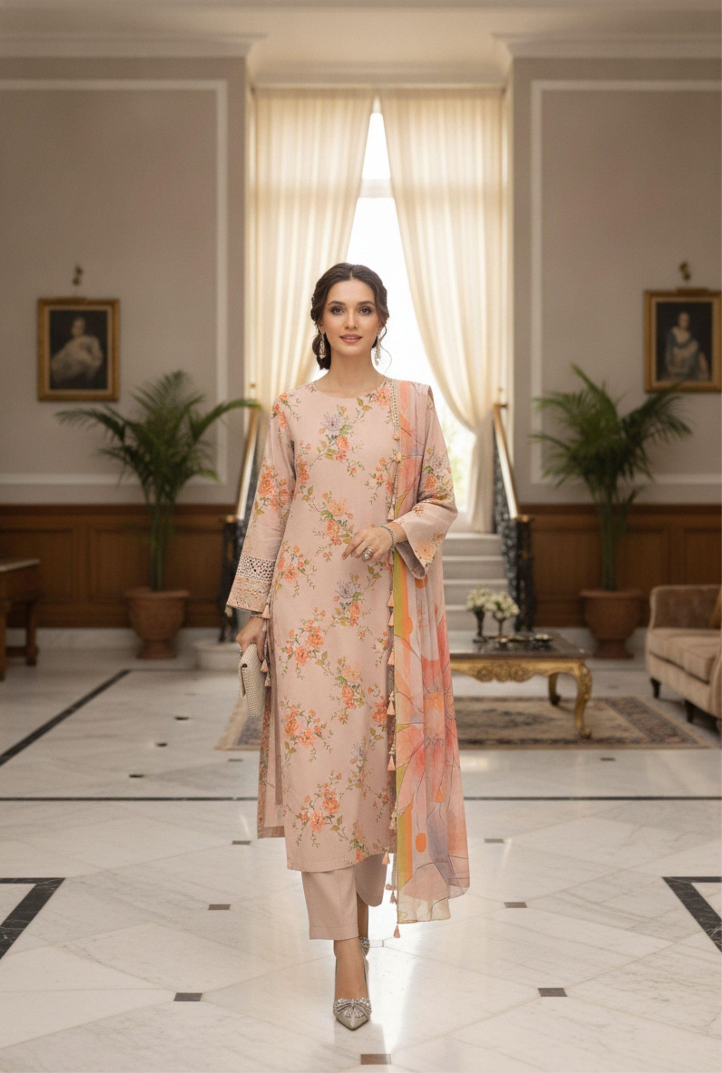 Afreen By Lala Airjet Printed Lawn 3PC
