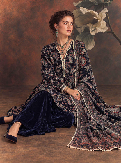 Victoria By Omre Vol-208 Luxury Embroidered Velvet'26