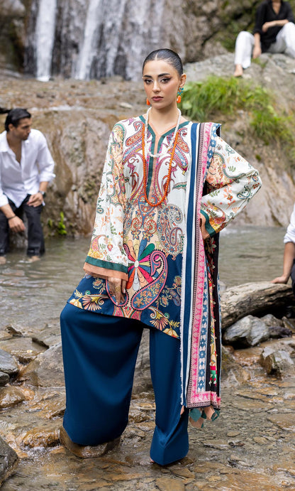 Rang-E-Gul By Paltar Printed Viscose 3PC