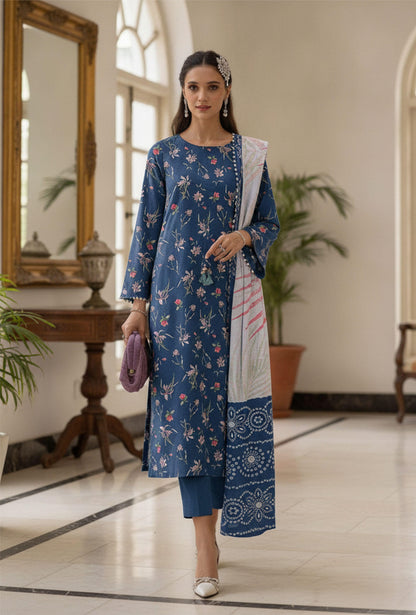 Afreen By Lala Airjet Printed Lawn 3PC