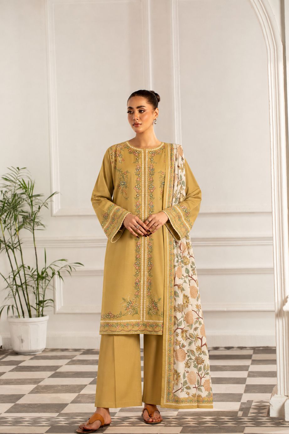 Mushq By Shanaya Digital Printed Linen 3PC