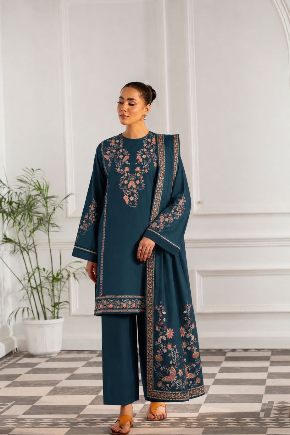 Mushq By Shanaya Digital Printed Linen 3PC