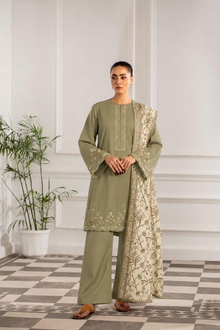 Mushq By Shanaya Digital Printed Linen 3PC