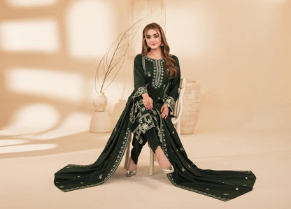 Monae By Tawakkal Luxury Embroidered Dhanak Volume 3PC