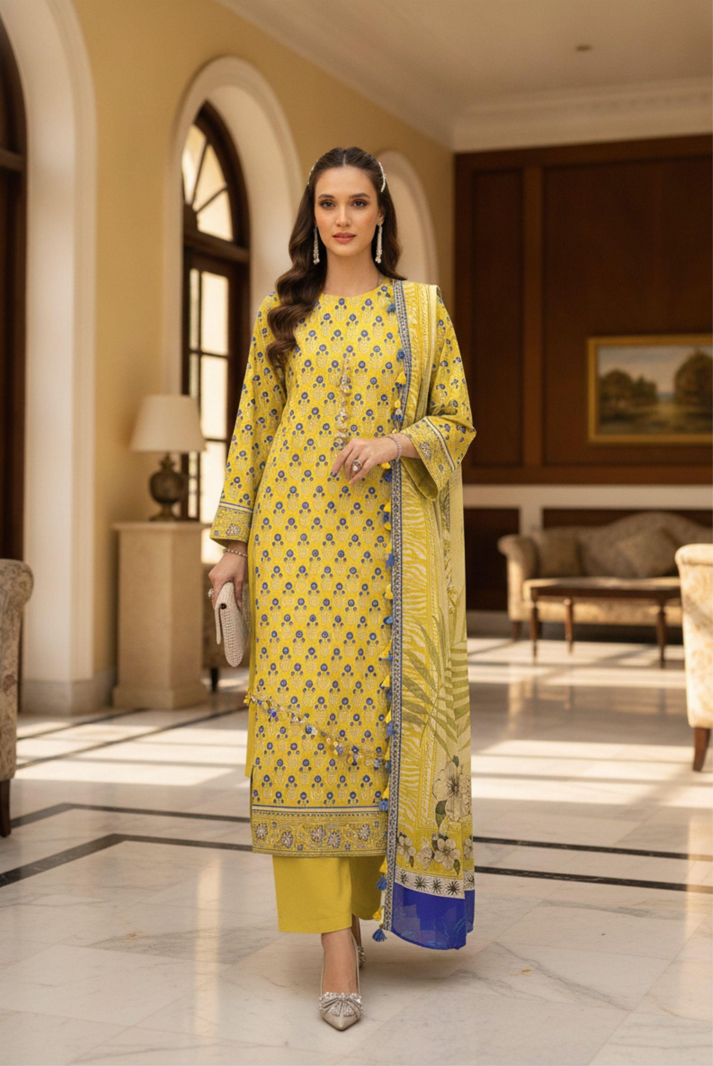 Afreen By Lala Airjet Printed Lawn 3PC