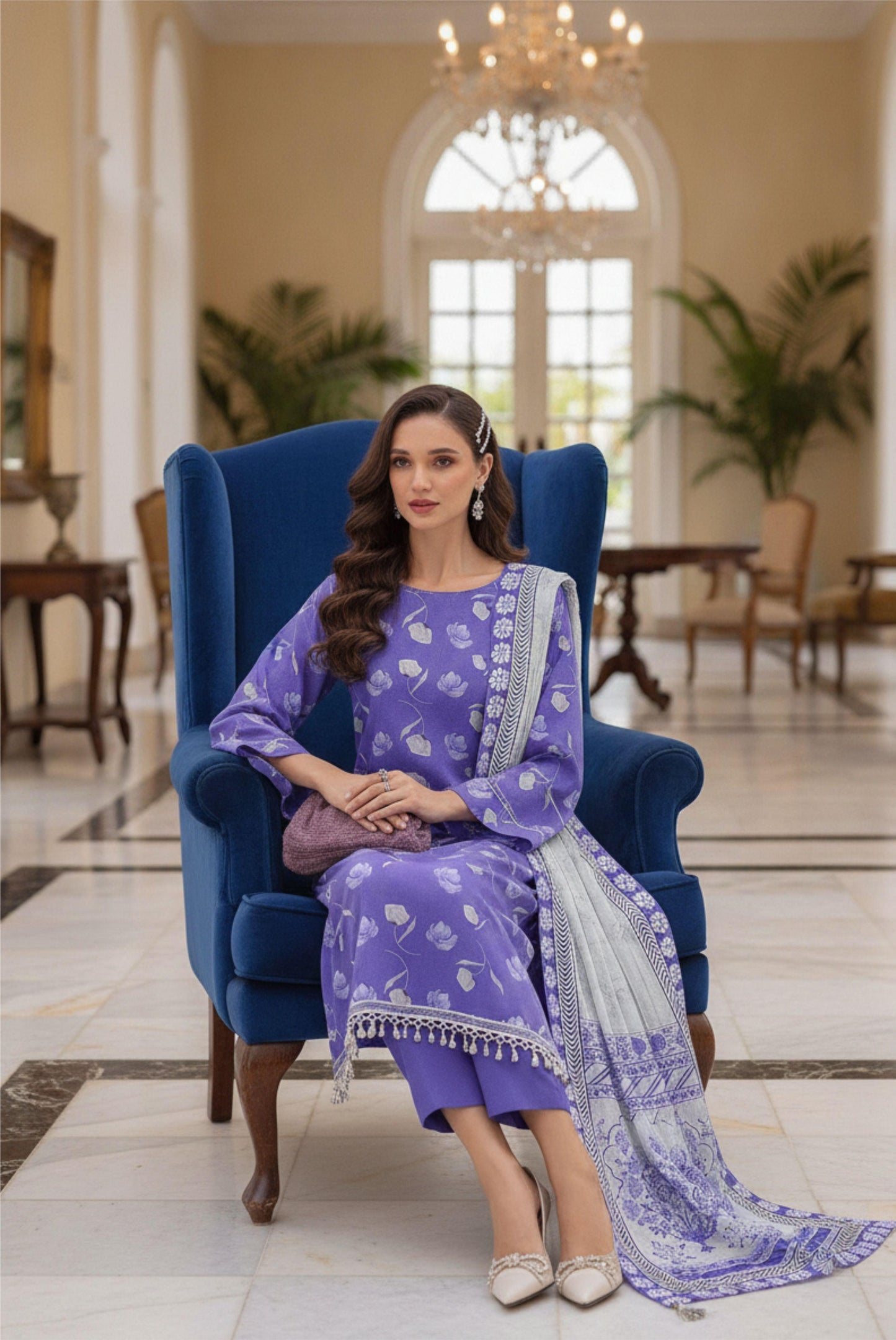 Afreen By Lala Airjet Printed Lawn 3PC