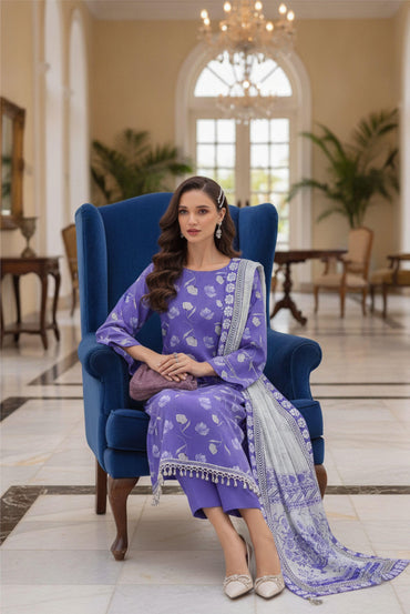 Afreen By Lala Airjet Printed Lawn 3PC