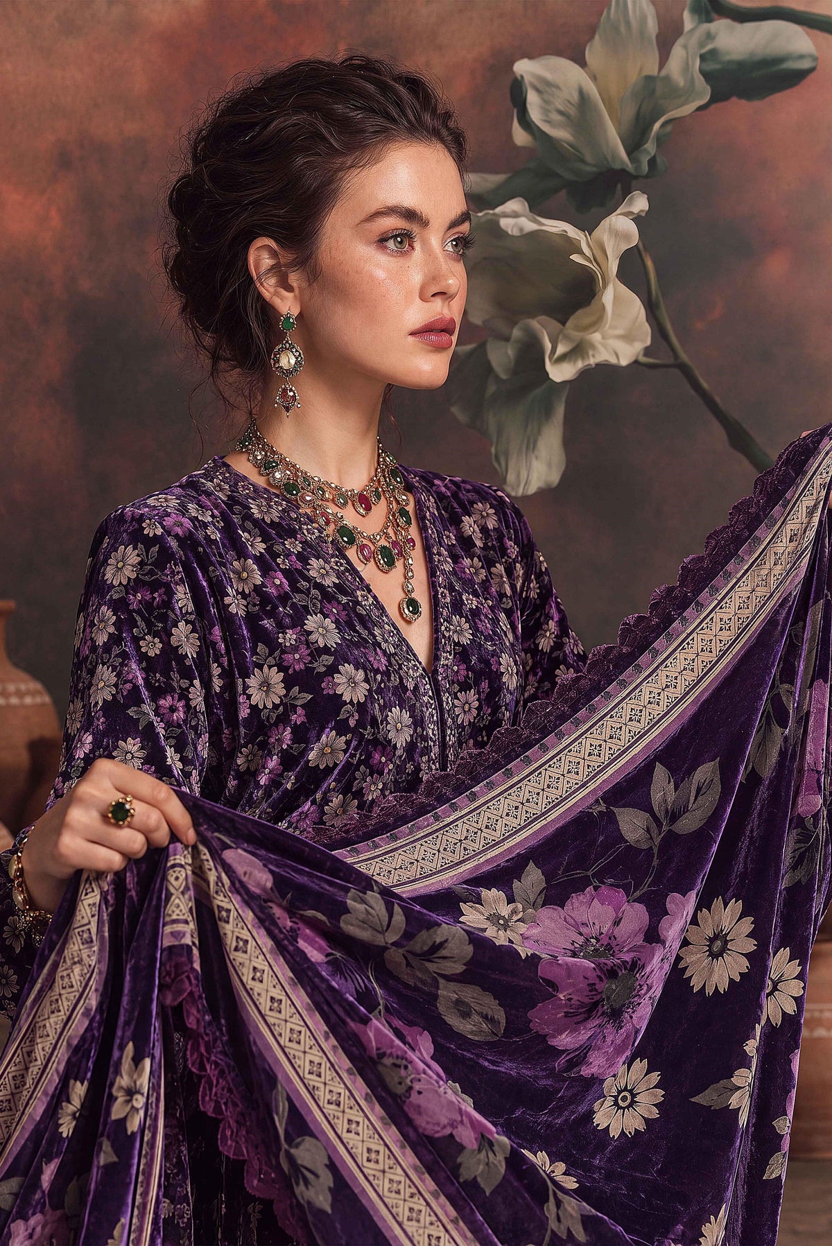 Victoria By Omre Luxury Embroidered Velvet'26