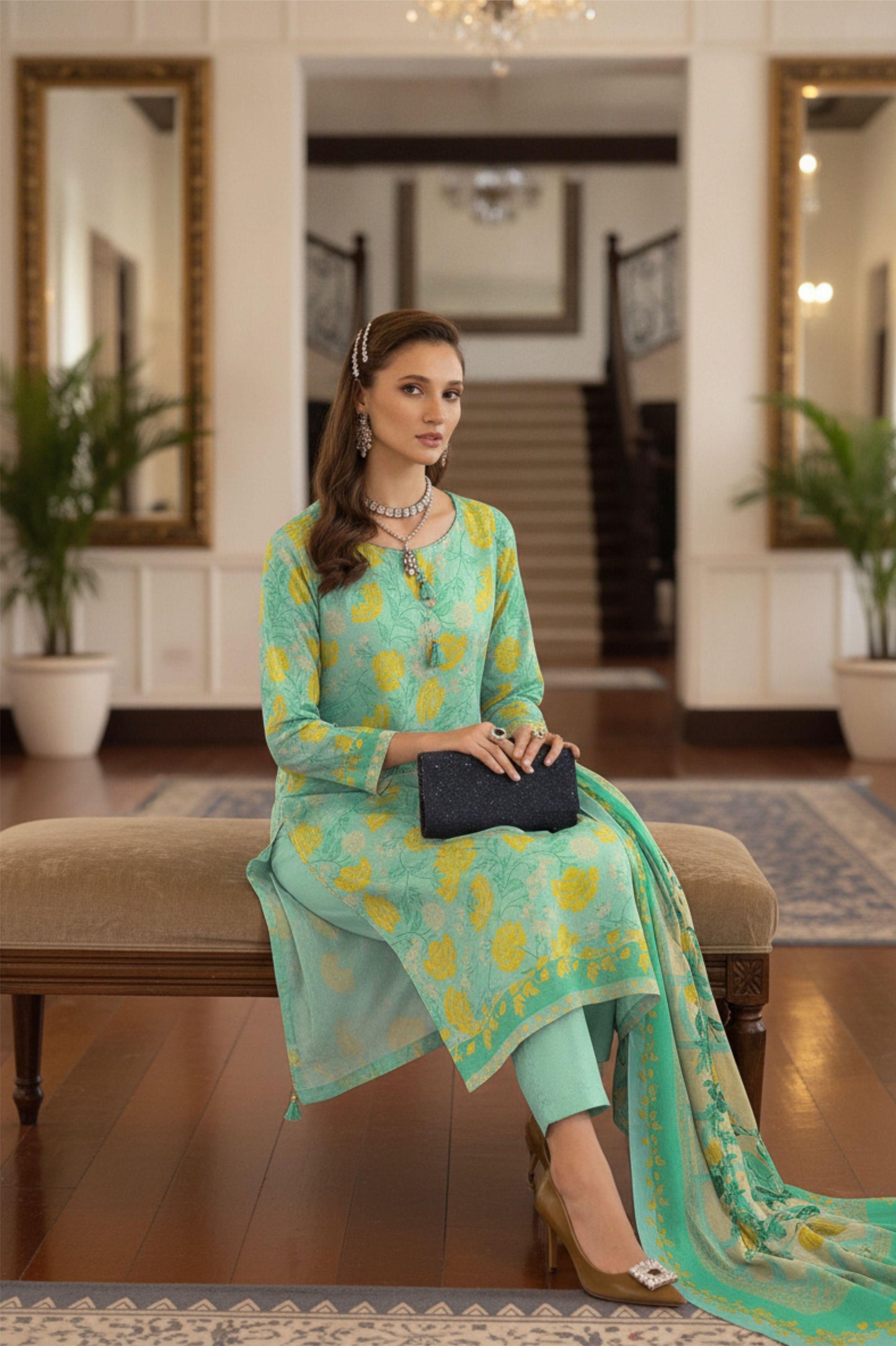 Afreen By Lala Airjet Printed Lawn 3PC