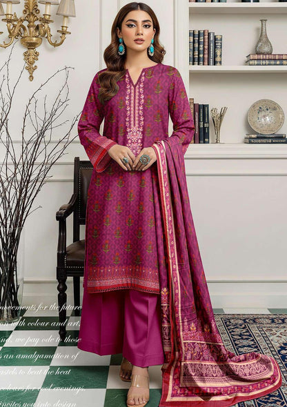 Zara Ali Printed Dobby 3PC