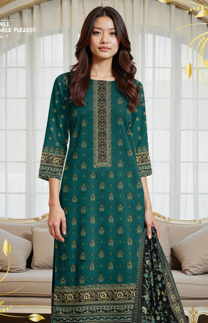 Flora By Zara Ali Printed Lawn 3PC