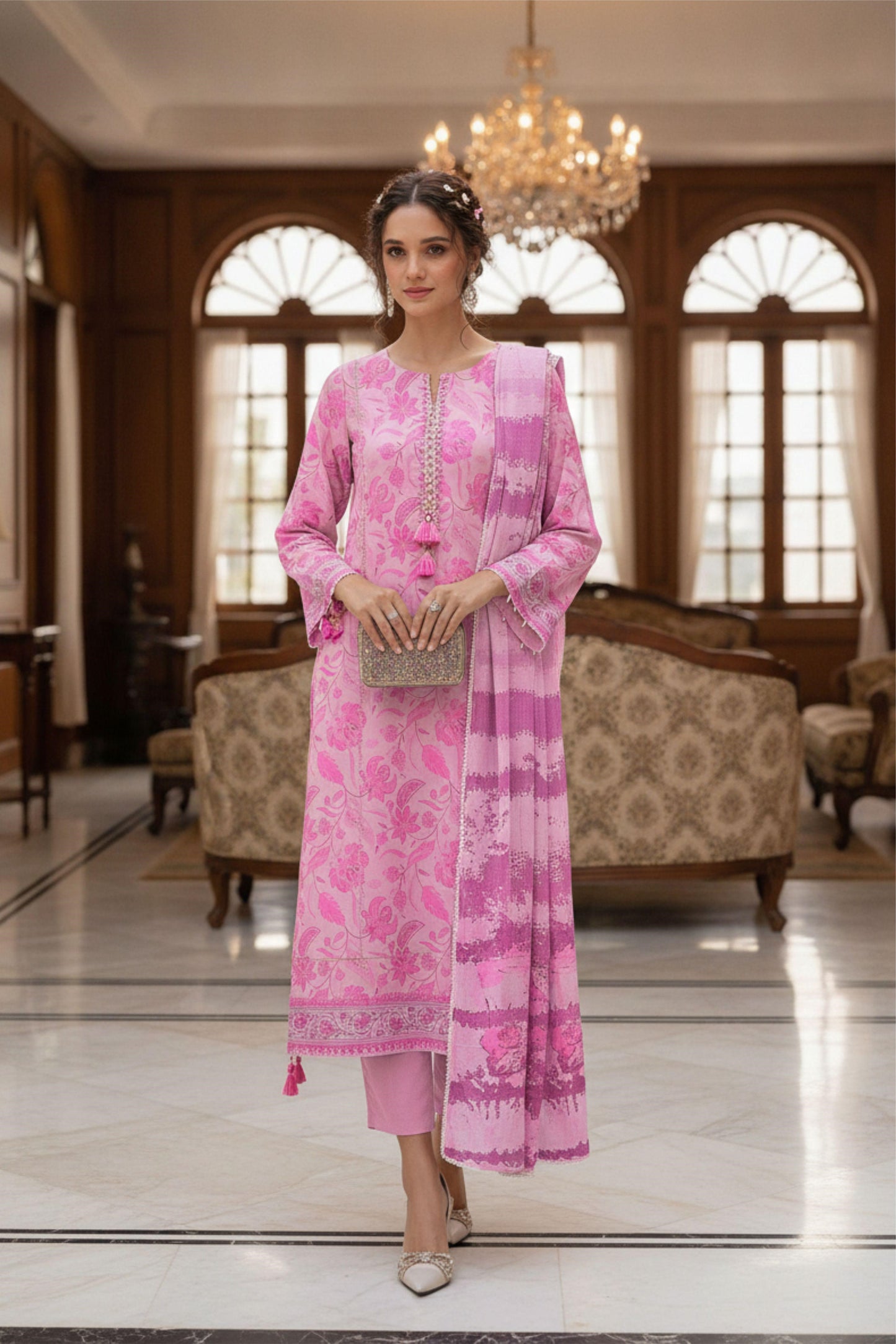 Afreen By Lala Airjet Printed Lawn 3PC