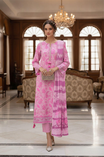 Afreen By Lala Airjet Printed Lawn 3PC