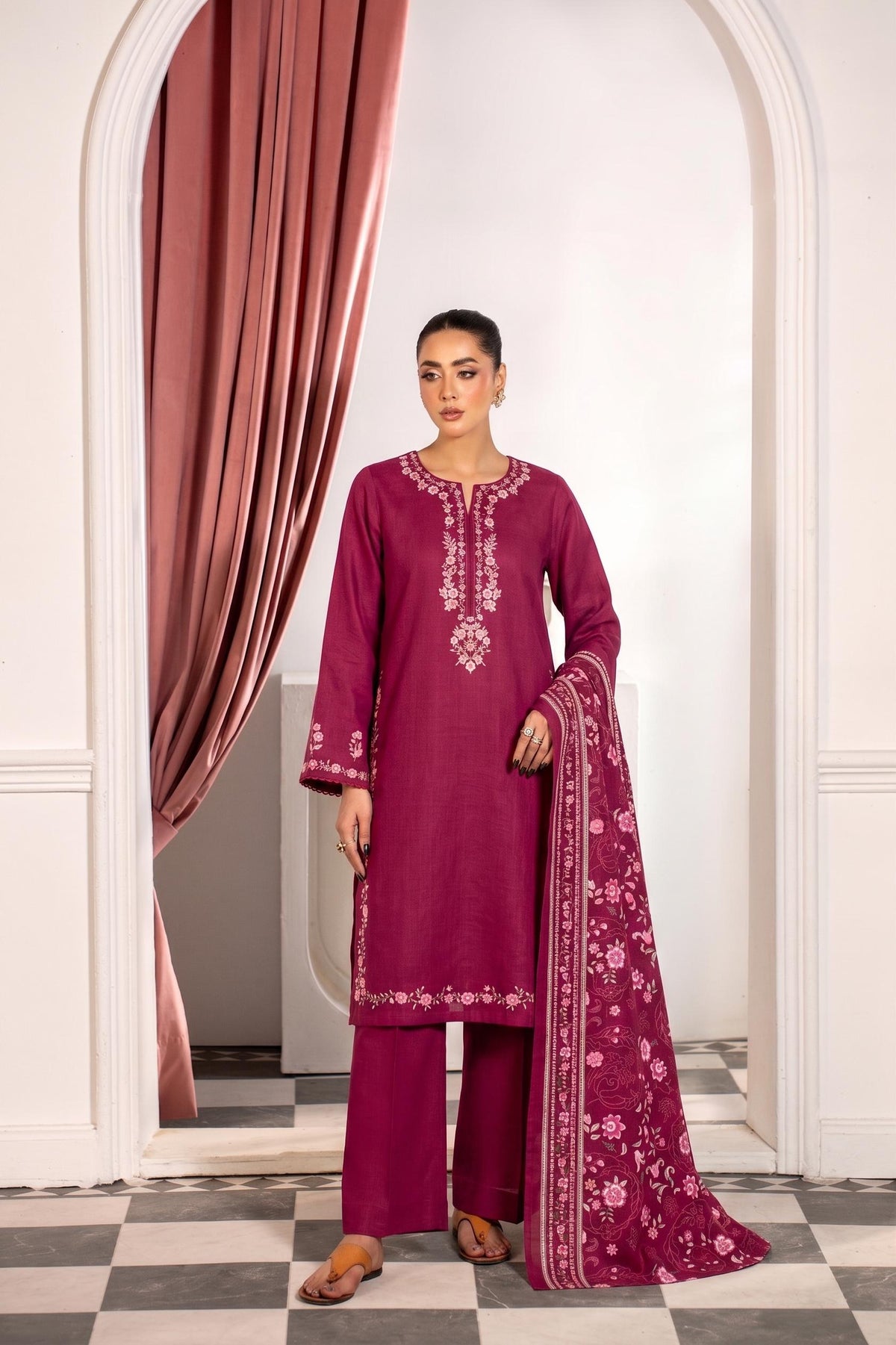 Mushq By Shanaya Digital Printed Linen 3PC