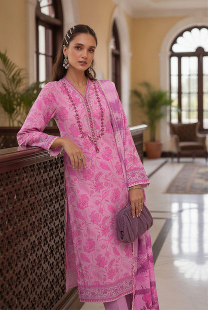 Afreen By Lala Airjet Printed Lawn 3PC