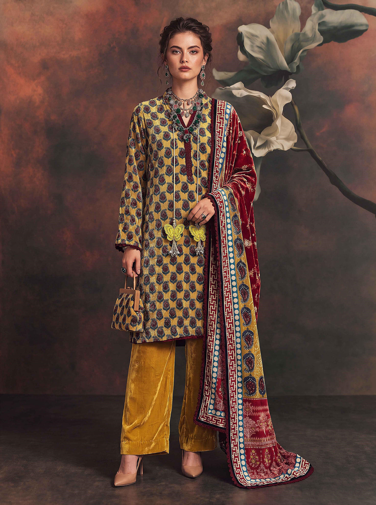 Victoria By Omre Luxury Embroidered Velvet'26