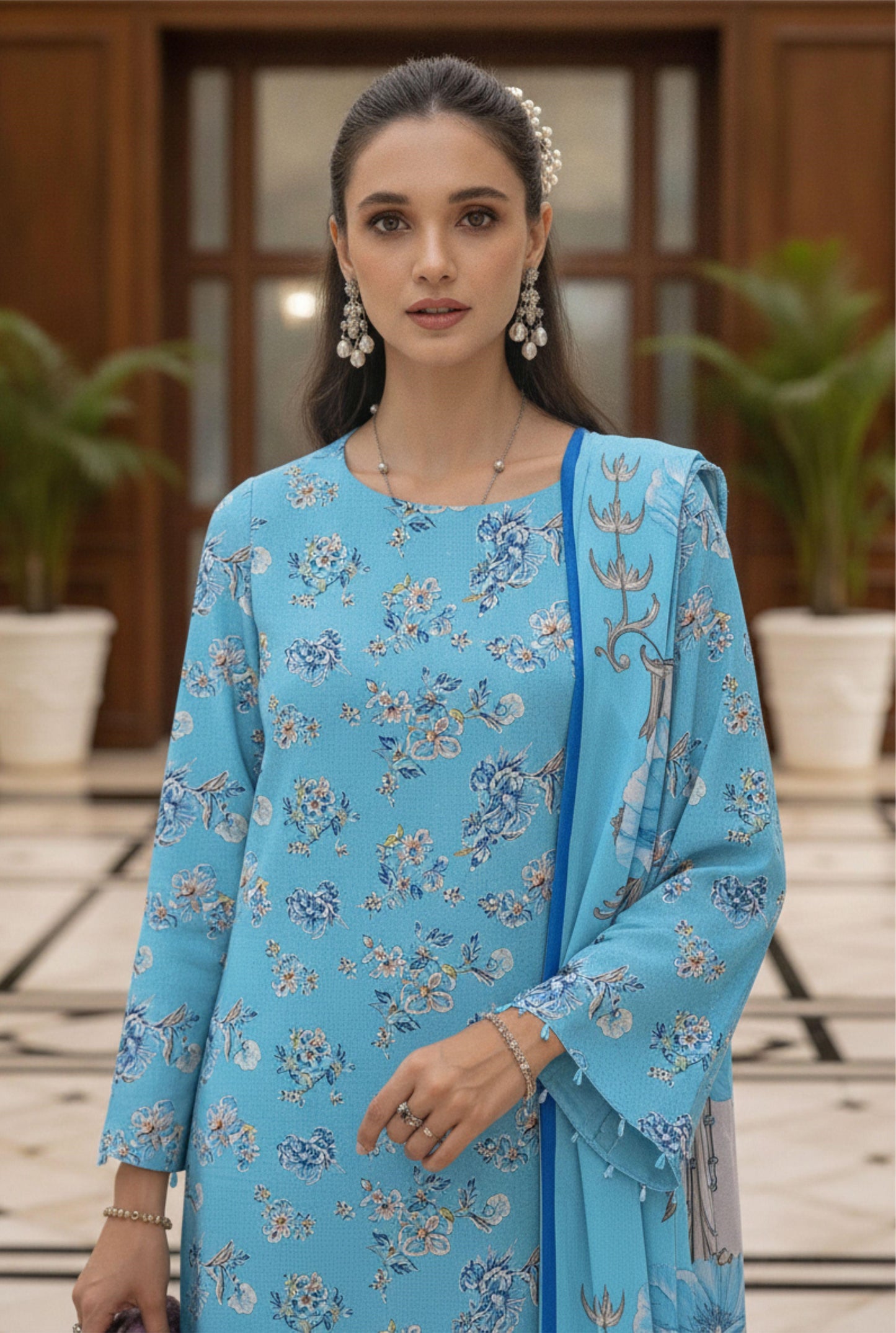 Afreen By Lala Airjet Printed Lawn 3PC