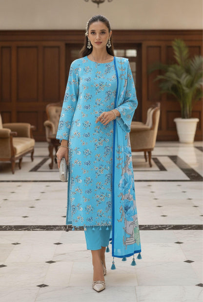 Afreen By Lala Airjet Printed Lawn 3PC