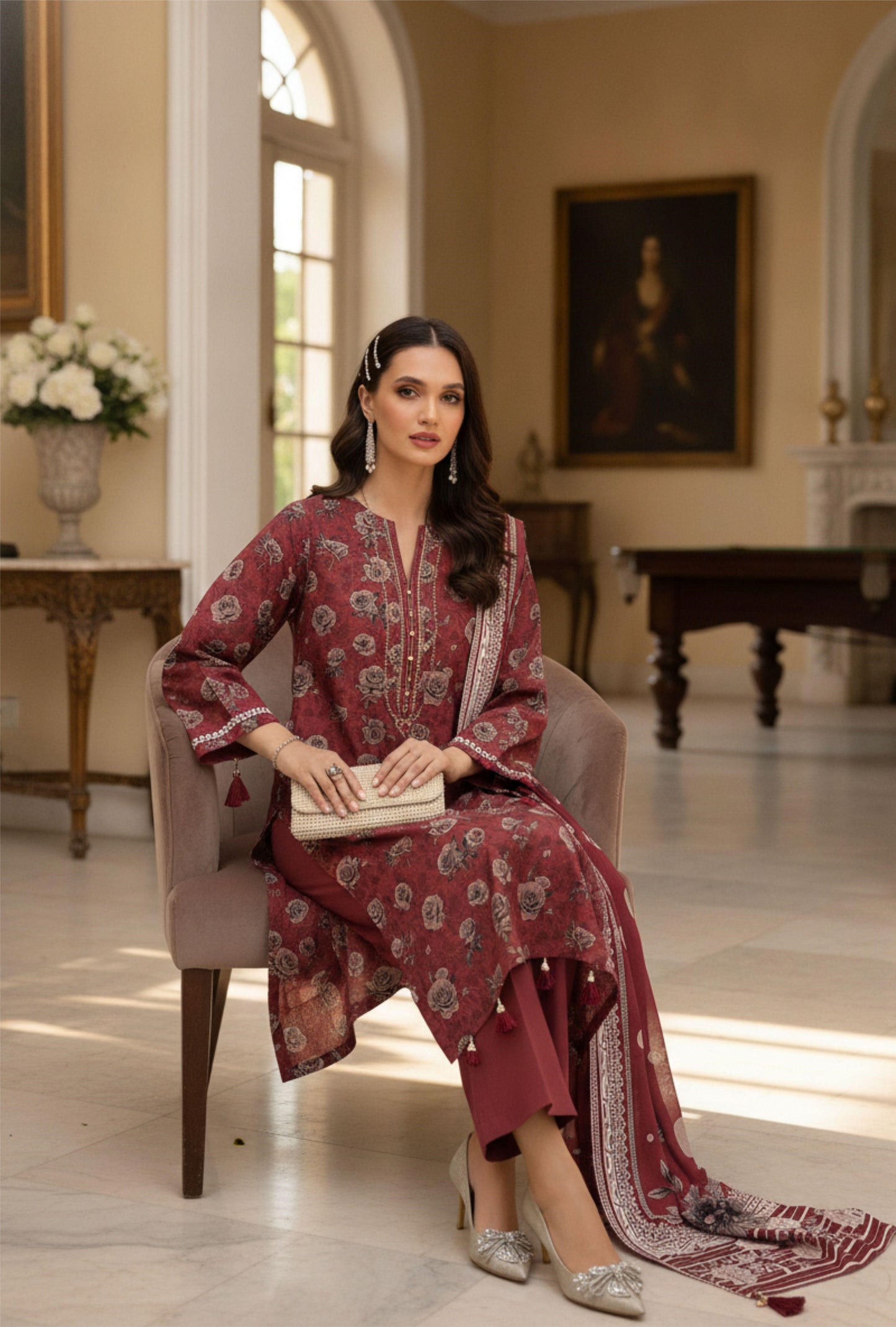 Afreen By Lala Airjet Printed Lawn 3PC