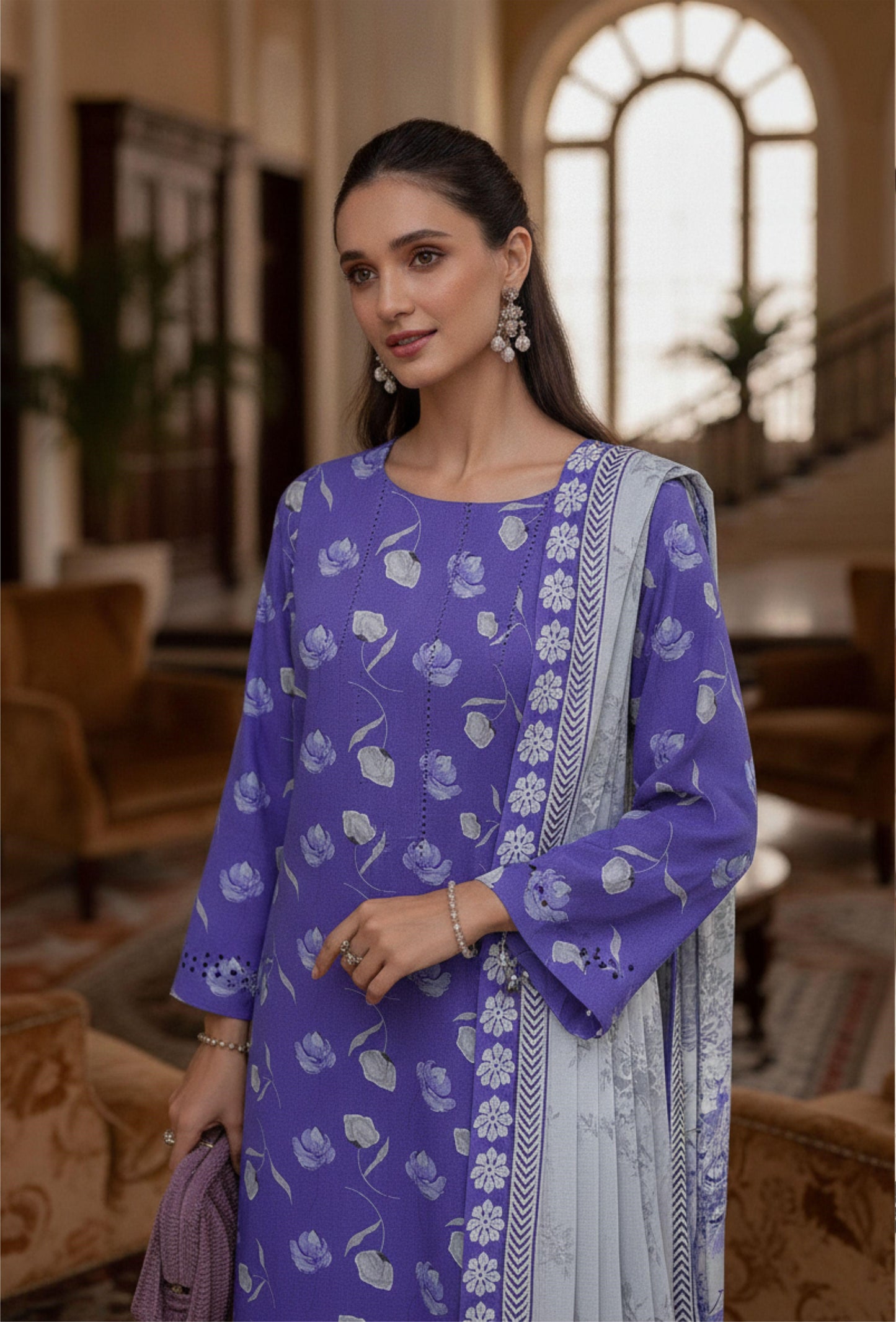 Afreen By Lala Airjet Printed Lawn 3PC