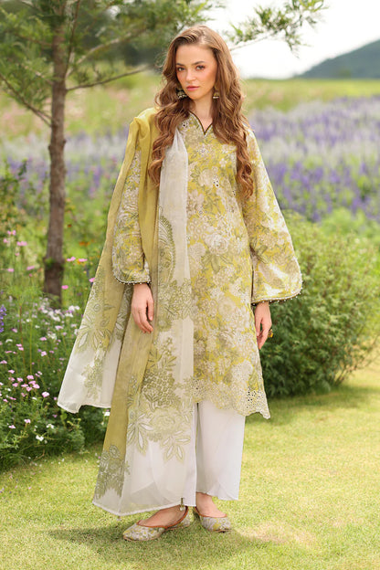 Baroque Embroiderd & Digital Printed Lawn 3PC