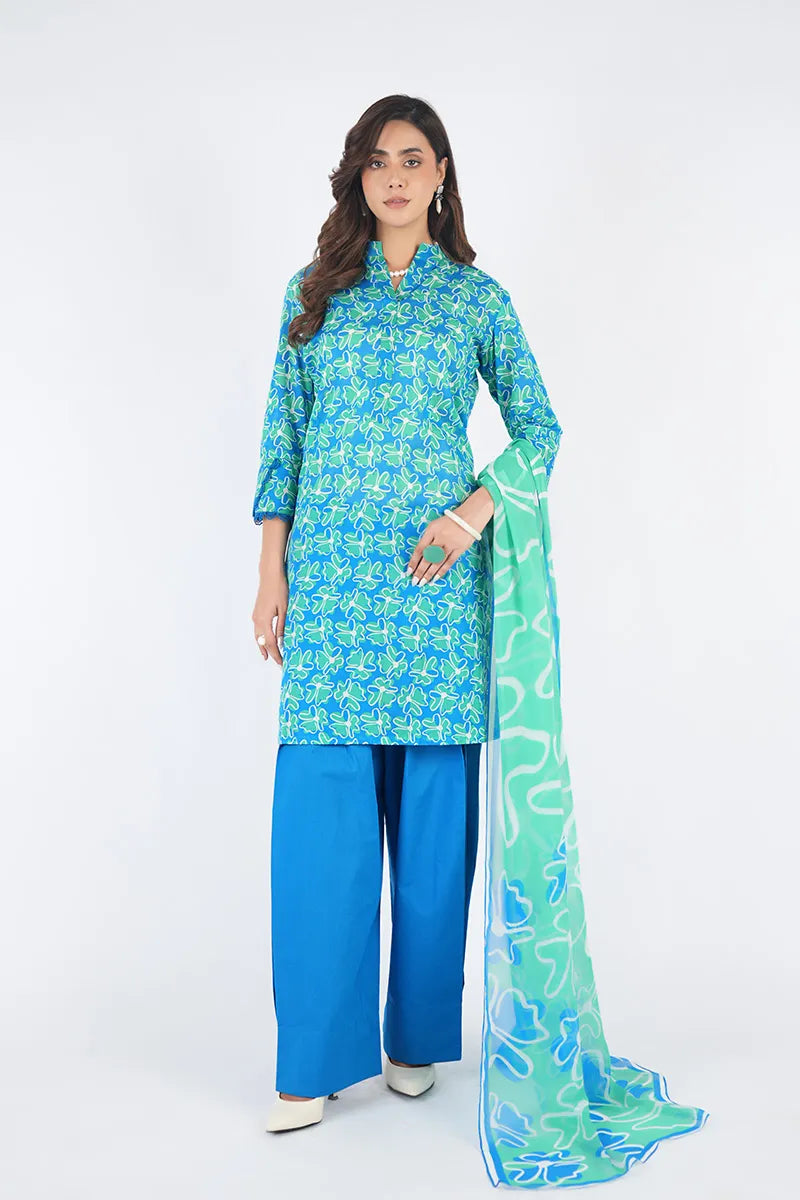 Bareeze Digital Classic Printed Lawn 3PC