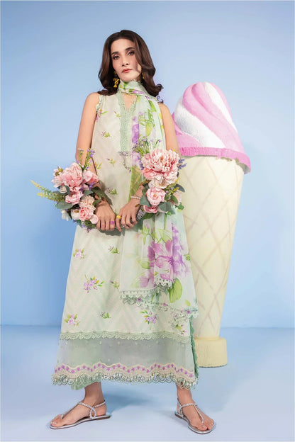 M/Basics By Maria B Digital Printed Lawn 3PC