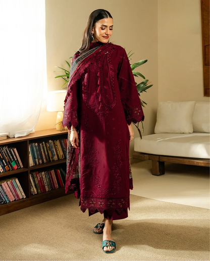 Fresa Faizi Faisal Plain Embroidered Lawn 3PC