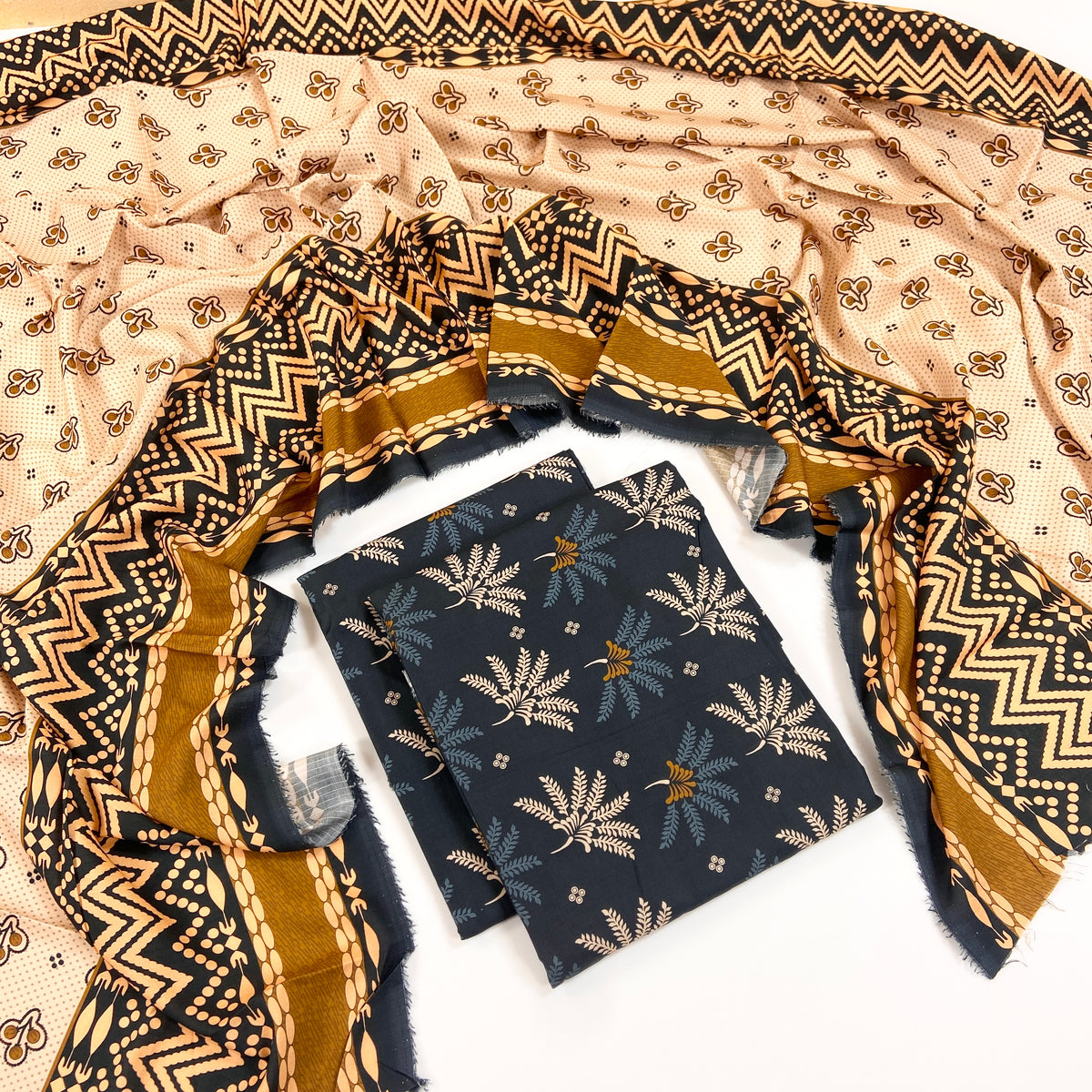 Sapphire Digital Printed Linen 3PC