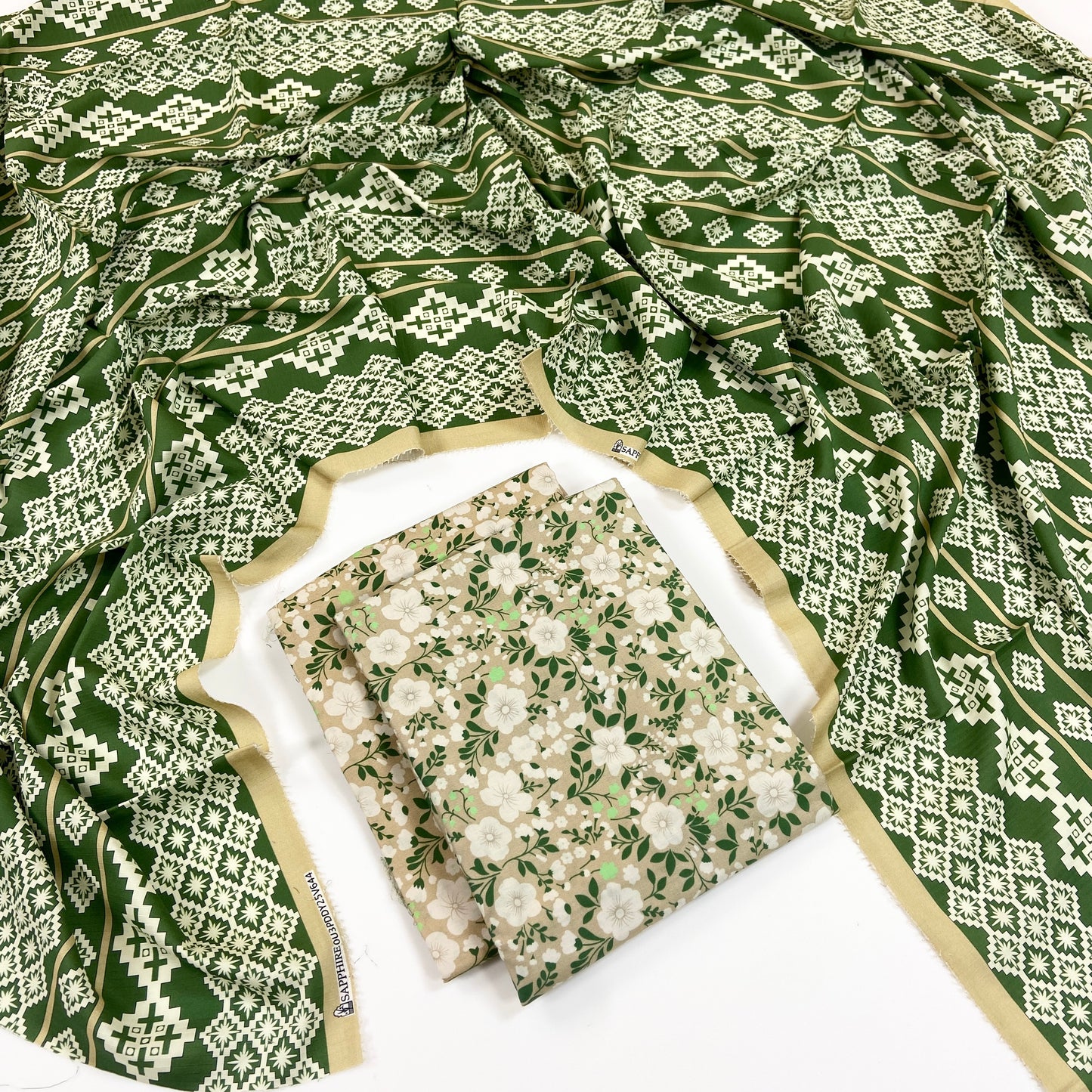 Sapphire Digital Printed Linen 3PC