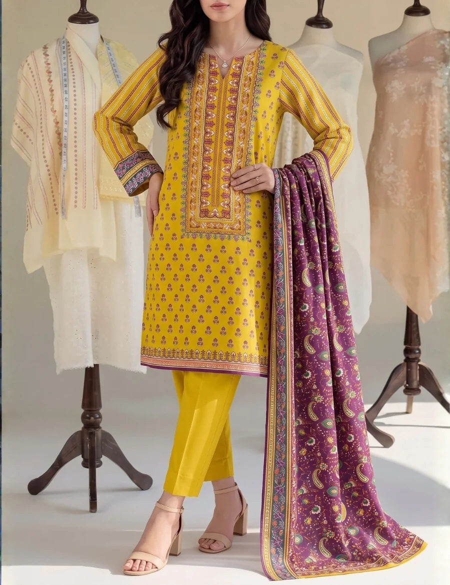 Saya Digital Printed Lawn 3PC