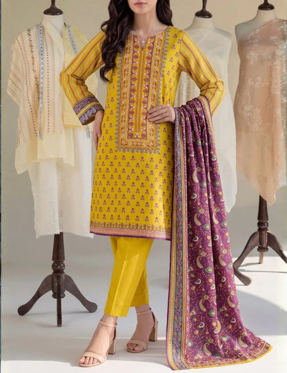 Saya Digital Printed Lawn 3PC