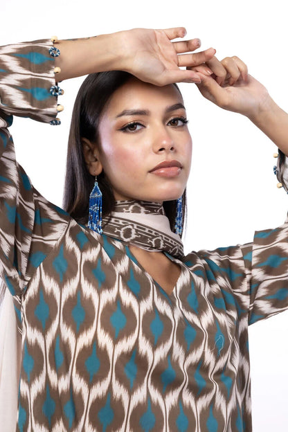 Khaadi Digital Printed Lawn 3PC