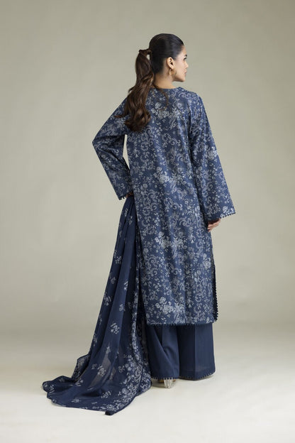 Khaadi Embroidered Lawn 3PC