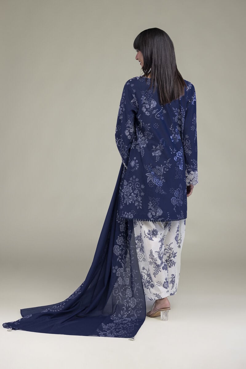 Khaadi Embroidered Lawn 3PC