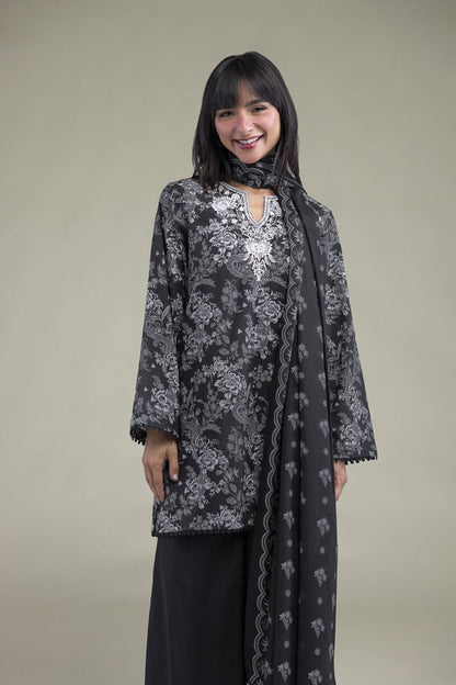 Khaadi Embroidered Lawn 3PC