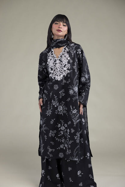 Khaadi Embroidered Lawn 3PC