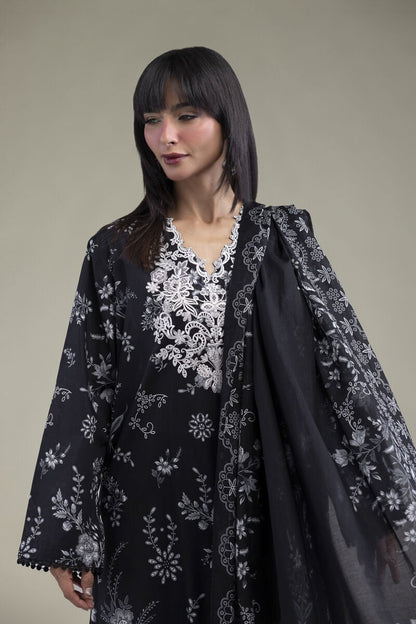 Khaadi Embroidered Lawn 3PC