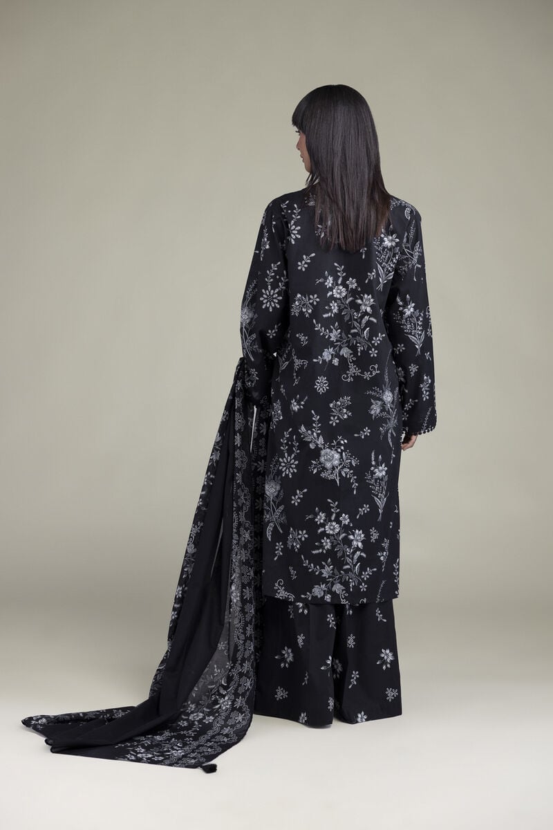 Khaadi Embroidered Lawn 3PC