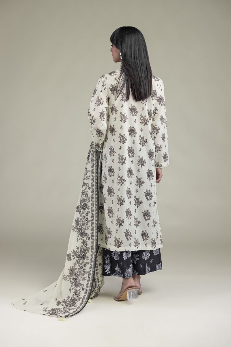 Khaadi Embroidered Lawn 3PC