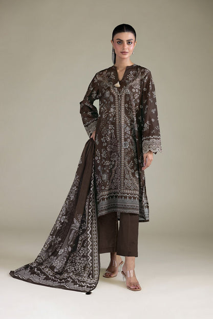 Khaadi Embroidered Lawn 3PC