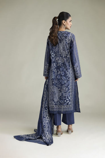 Khaadi Embroidered Lawn 3PC