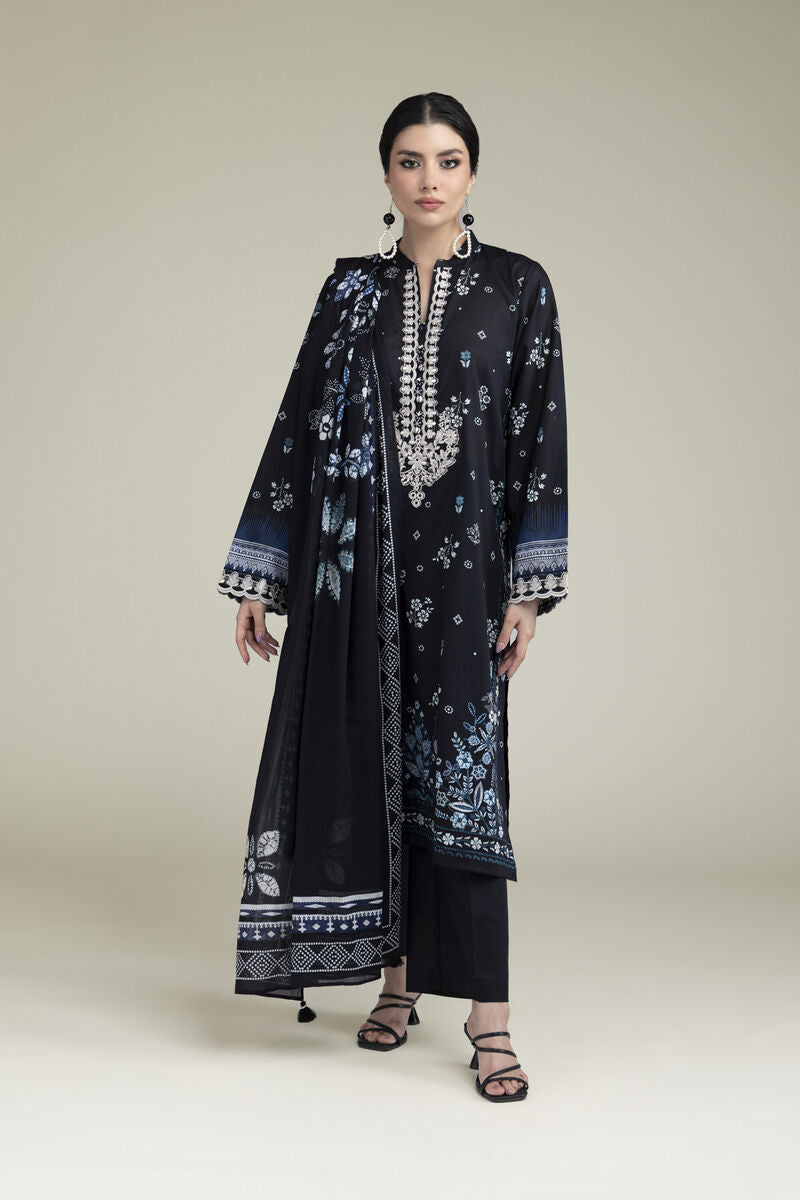 Khaadi Embroidered Lawn 3PC