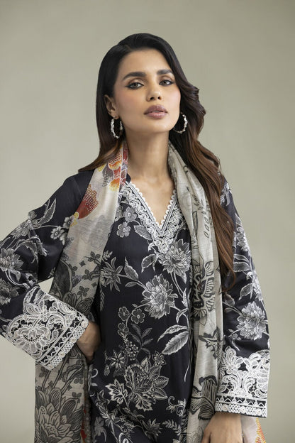 Khaadi Embroidered Lawn 3PC